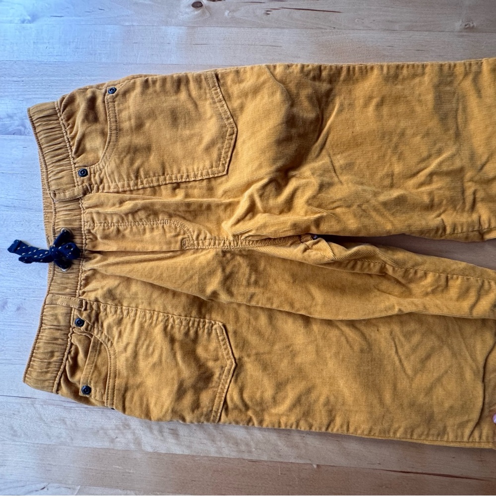 Gymboree Mustard Yellow lines Joggers for Kids - Picture 6 of 9